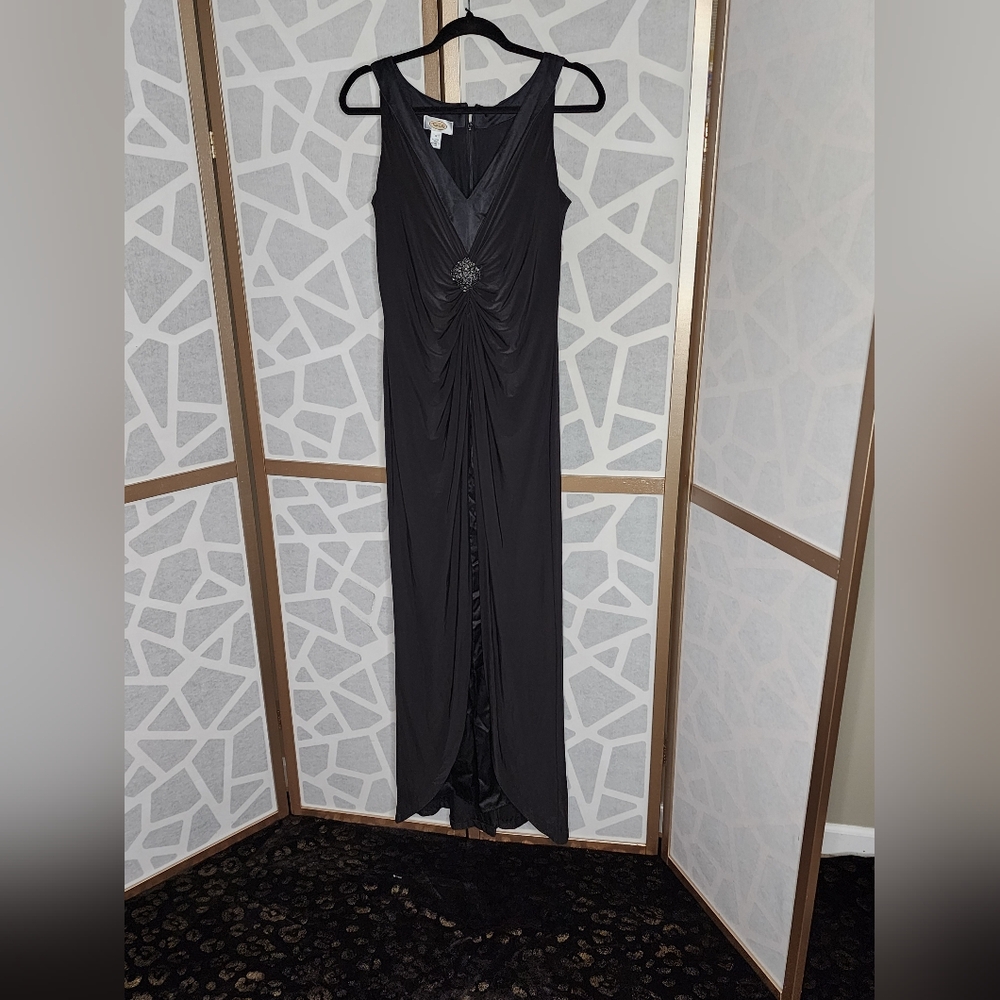Talbots Ruched & Layered Gown | Size 12 - Picture 3 of 11